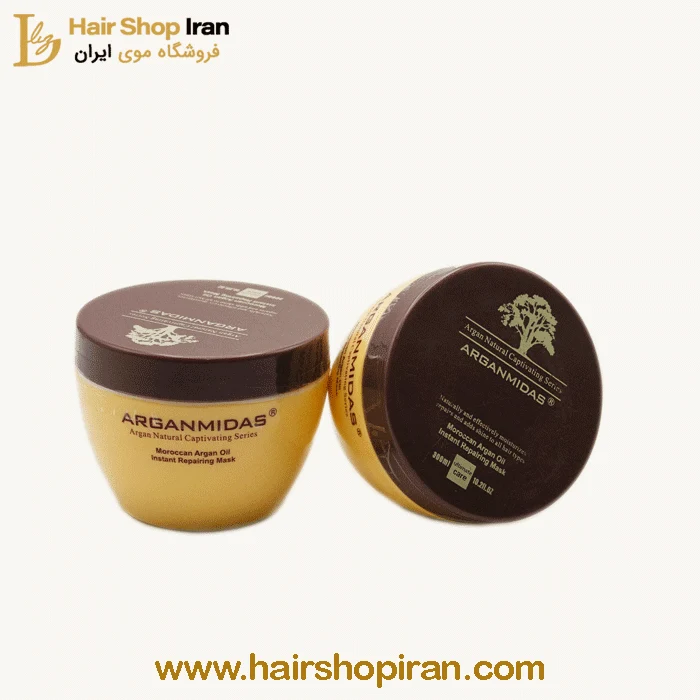 ماسک آبرسان و ترمیم کننده فوری آرگان میداس ARGANMIDAS